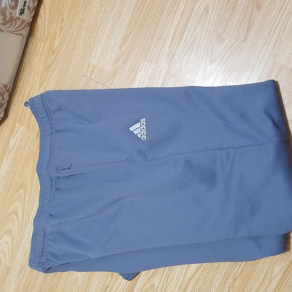 NWOT ADIDAS CLIMAWARM GRAY OPEN BOTTOM SWEAT PANTS - Picture 6 of 6